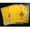 Buy cheap Adhensive tape bag, self seal bagsYellow/red/black biohazard infectious/medical waste bag/liner with drawcord/drawstring from wholesalers