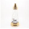 Buy cheap Lightweight Refillable Glass Perfume Bottle , Golden And Clear Glass Perfume Bottles from wholesalers