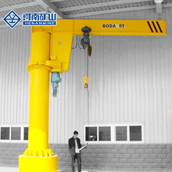 Buy cheap 360 Degree Swivel Jib Crane 2 Ton Column Ground Mounting With Electric Hoist from wholesalers