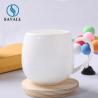 Buy cheap Restaurants Round Solid CLASSIC White Porcelain Coffee Mugs FDA from wholesalers