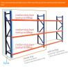 Buy cheap Industrial Warehouse 3 Tier Storage Shelving with 50mm Adjusting Step from wholesalers