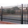 Buy cheap Black Powder Coated Spear Top Garden Odm Steel Tubular Fencing 2.4m Height from wholesalers