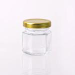 Custom Logo Full Size Clear Honey Wide Mouth Glass Food Jars With Lids