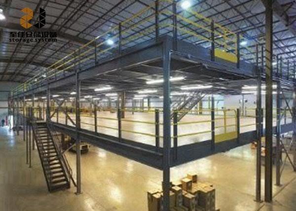 Buy cheap Epoxy Powder Coated Factory Mezzanine Floors , Q235 Steel Mezzanine Racks from wholesalers
