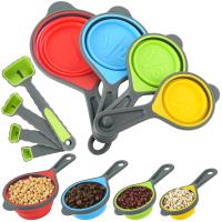 Buy cheap BAP Free Collapsible Silicone Soft Measuring Cups Measuring Spoons Silicone product