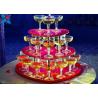 Buy cheap Party Acrylic Wine Rack , 3 Layers Acrylic Champagne Tower For Wedding from wholesalers