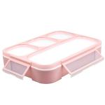 4 Compartment PP Plastic School Student Lunch Box Eco Friendly Bento Box With