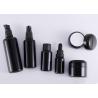 Buy cheap Black Skin Care Packaging Cream Bottle Glass Skincare Packaging Cream Cosmetic Glass Jar and Lotion Bottle Set from wholesalers