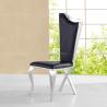 Buy cheap 54x49x117cm Modern SS Dining Chairs With Black Velvet High Backrest from wholesalers