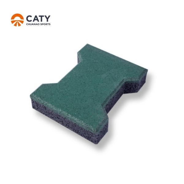Buy cheap Practical Interlocking Rubber Pavers Anti Skid Water Permeable from wholesalers