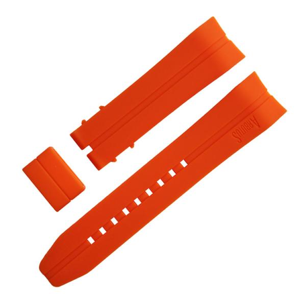 Buy cheap Waterproof Silicone Rubber Watch Strap Bands Curved End Rubber Watch Strap 22mm from wholesalers