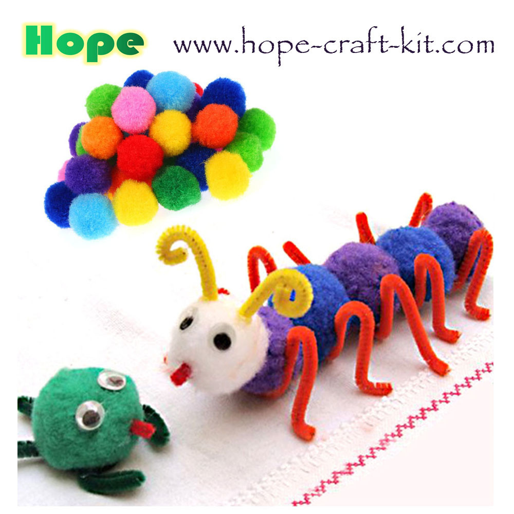 2~4 colours soft Pom pom ball for hobbies and children kids DIY hand-crafted material