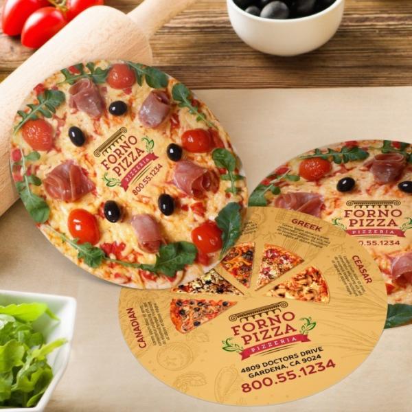 Buy cheap Round Restaurant Brochure Flyer Printing Cosmetic Flyers Printing Service from wholesalers