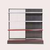 Buy cheap Single Side Display Grid Rack Heavy Duty Supermarket Shelving from wholesalers