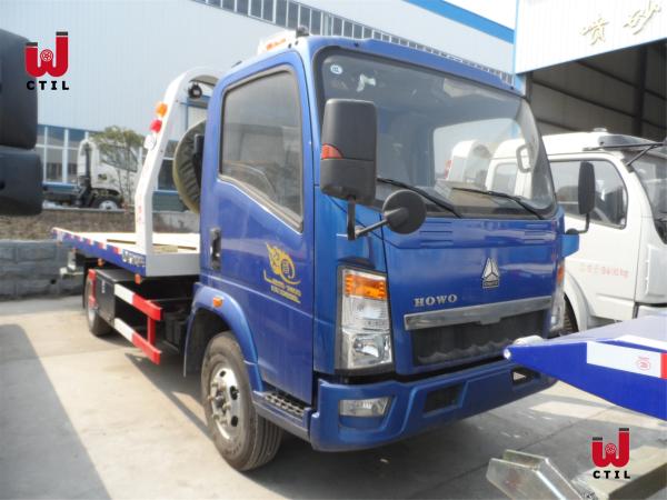 Buy cheap Cnhtc Wrecker Tow Truck Blue 4X2 Heavy Duty Wrecker Manual from wholesalers
