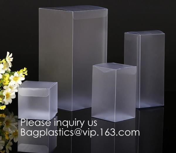 pvc box Clear PVC box with foil stamping Alternatives to acrylic box pvc box