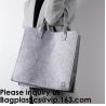 Buy cheap Grocery Bags Reusable Eco Shopping Bags Large Made By Felt Fabric Produce Bags Stylish Travel Tote Bag Gray from wholesalers