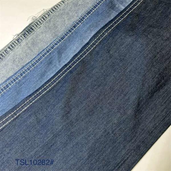 Buy cheap 5Oz Lightweight Cotton Tencel Blend Fabric Denim Shirt Making from wholesalers