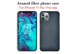 Buy cheap iPhone 11 Pro Matte Twill Aramid Fiber Phone Case Kevlar Mobile Cover from wholesalers
