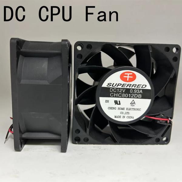 AWG26 Lead Wire DC CPU Fan 80x80x25mm CPU Cooling Fan For Industrial Application