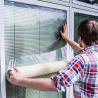 Buy cheap Temporary Transparent Color PE Adhesive Glass Protective Film For Window and door Glass from wholesalers