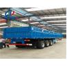 Buy cheap Steel High Bed Semi-trailer Truck 3 axles 60Ton cargo carrier truck trailers with good from wholesalers