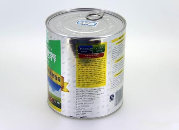 Buy cheap Circular Tin Plate Food Cans round matal canister , 0.23mm thickness from wholesalers