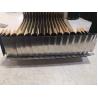 Buy cheap highly durability finned bellows cover black /silver colour with traverse rate 120M/min for protect red hot from wholesalers
