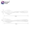 Buy cheap Amazon top seller 2019 clear PS cute dessert disposable spoon fork set from wholesalers