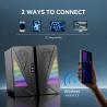 Buy cheap USB 2.0 Computer Gaming Speakers For PC Desktop Subwoofer Wired Blue Tooth Speaker from wholesalers