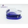 Buy cheap Heart Shape Soft PVC Bags 14.5cm Height Backside Opaque Embossed Blue PVC from wholesalers