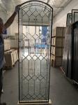 Buy cheap Decorative Arched Leaded Glass Windows Triple Glazed Sliding Door exterior door from wholesalers
