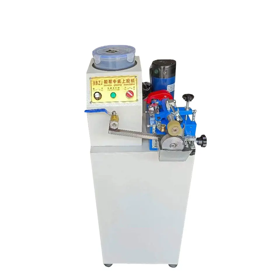 Adjustable Speed Shoe Sole Pasting Machine Time Saving For White Latex