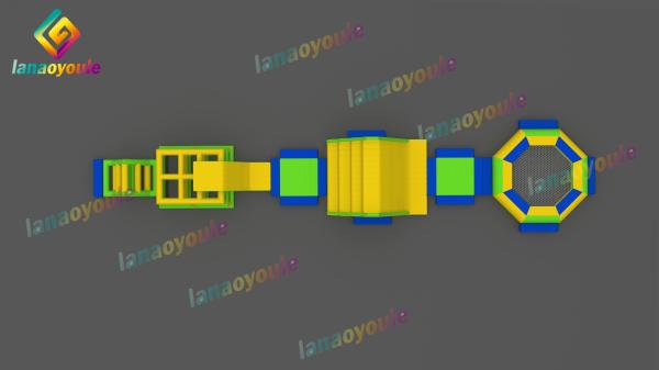 Buy cheap 0.6mm 1000D Plato Inflatable Aqua Park Equipment Customized Size from wholesalers