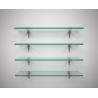 Buy cheap Supermarket Clear Tempered Glass Shelves Impact Resistance from wholesalers