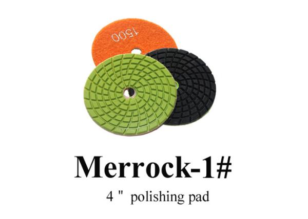 Buy cheap Wet Abrasive Concrete / Terrazzo Diamond 4 " Polishing Pads Black / Orange 1500# from wholesalers