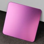 SS 304 316 Sandblasting Metal Sheet AFP Finish PVD Purple Bead Blasted stainless