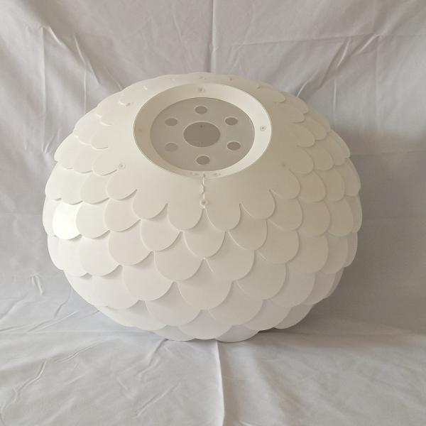 Buy cheap Polypropylene Fish Scale Lamp Shade 400*220mm Round Pendant Shade from wholesalers