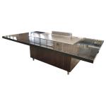 8KW Electric Heating Rectangle Teppanyaki Grill Table Commercial Cooking Machine