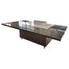 Buy cheap 10 Seat Marble Countertop Induction Japanese Teppanyaki Grill Table from wholesalers