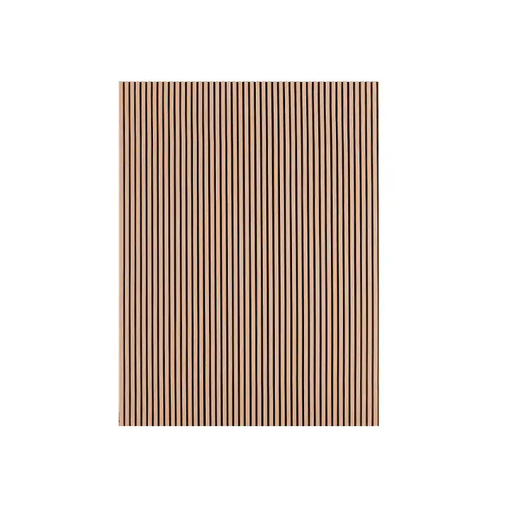 Natural Ash Fireproof Interior Wpc Wall Panel Acoustic Wood Slat