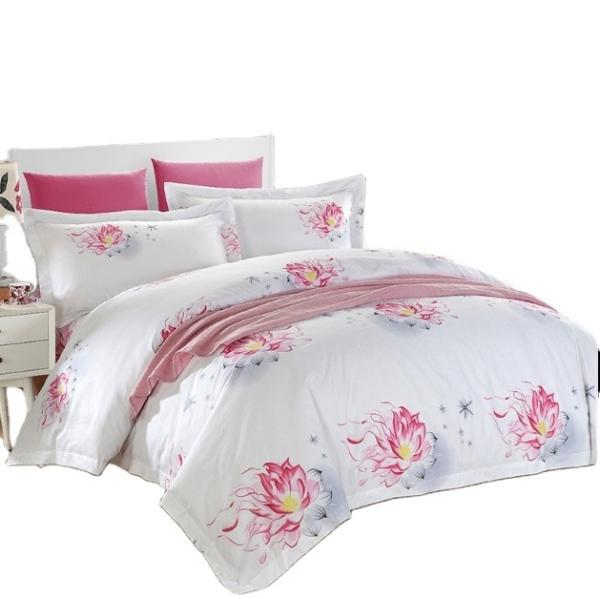 Buy cheap 300tc Chinese Ethnic Style Printed Four-Piece Cotton Bedding Set for Popular Hotel from wholesalers