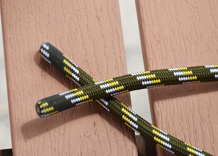 36cm Long Round Poly Cord Rope with Shiny / matt Silicone Tips Ending