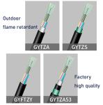 Outdoor G652D GYTZA Single Mode 4c 12c 36c 72c 96c Flame Retardant Optical Fiber