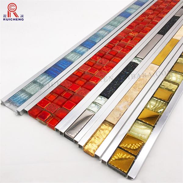 Buy cheap 3mm Listello Tile Trim , Weather Resistant Mosaic Tile Strip In Shower from wholesalers