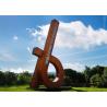 Buy cheap Contemporary City Decoration Outdoor Metal Corten Steel Sculpture from wholesalers