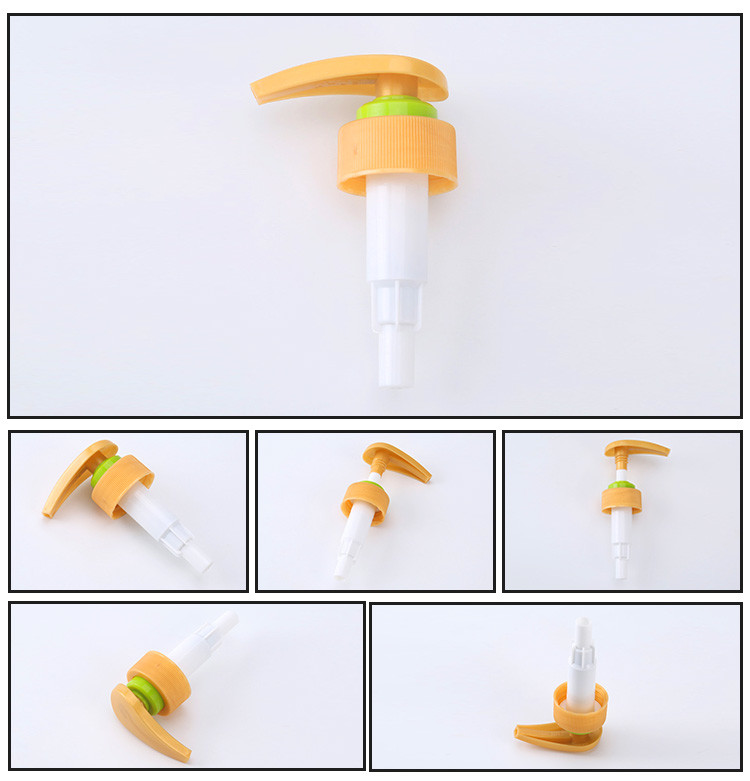 Ribbed Closure Lotion Dispenser Pump Spill Proof Customized Size