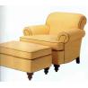 Buy cheap Comfortable Bedroom Arm Leisure Chair Ottoman Swivel / Navy Accent Two Arm Chaise Lounge from wholesalers