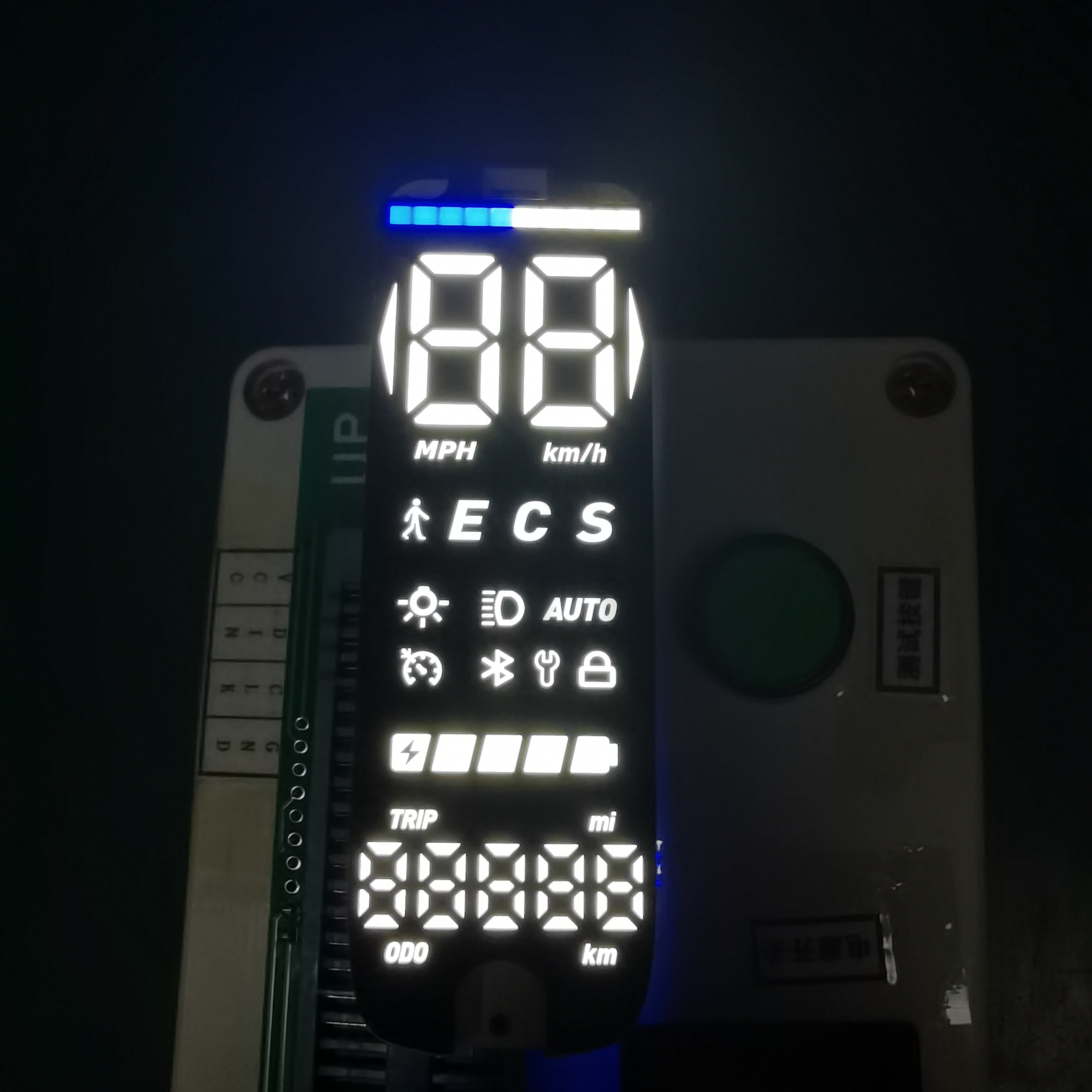 Multifunction Custom LED Display Ultra Bright White Color For Electric Scooter