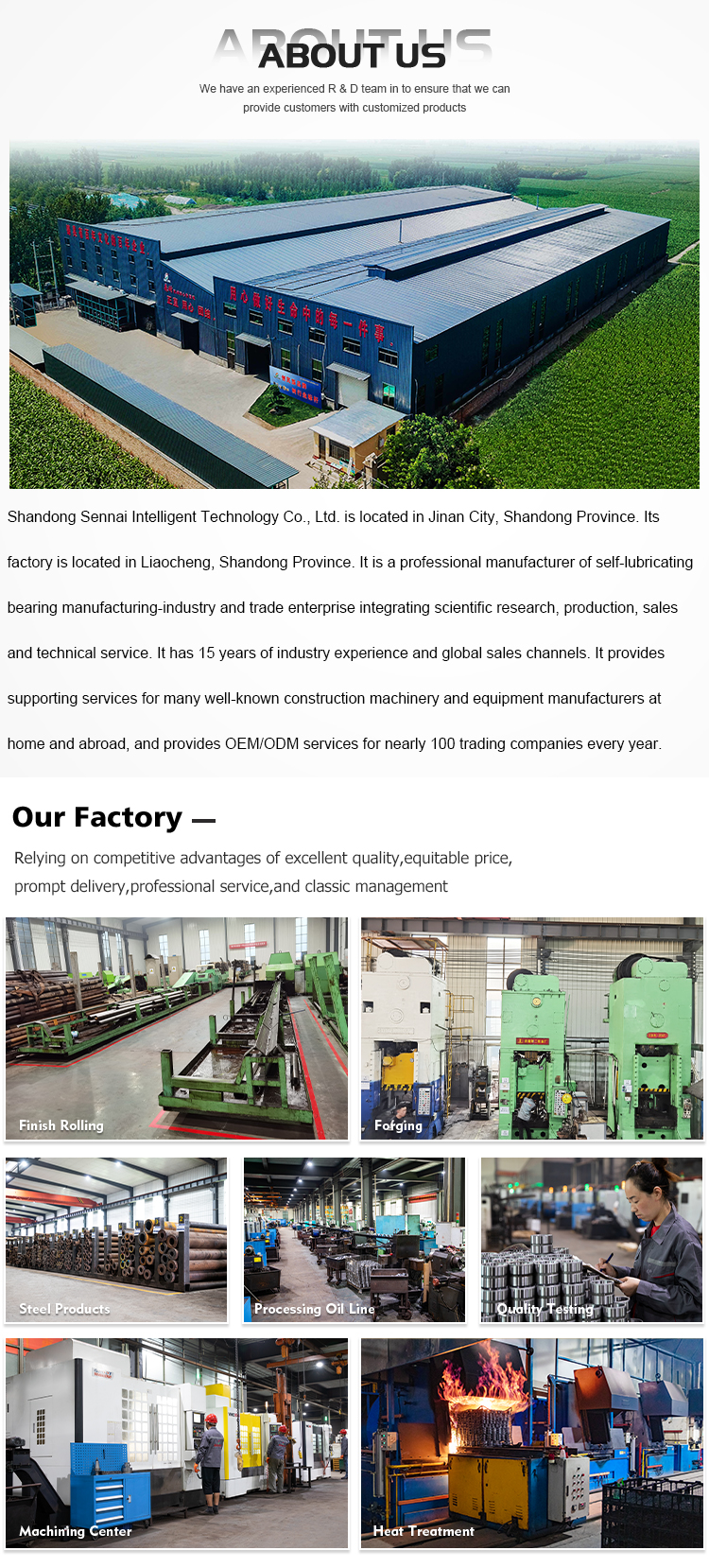 Low Noise High Performance Hydraulic Cylinder Bushing For Industrial Machinery